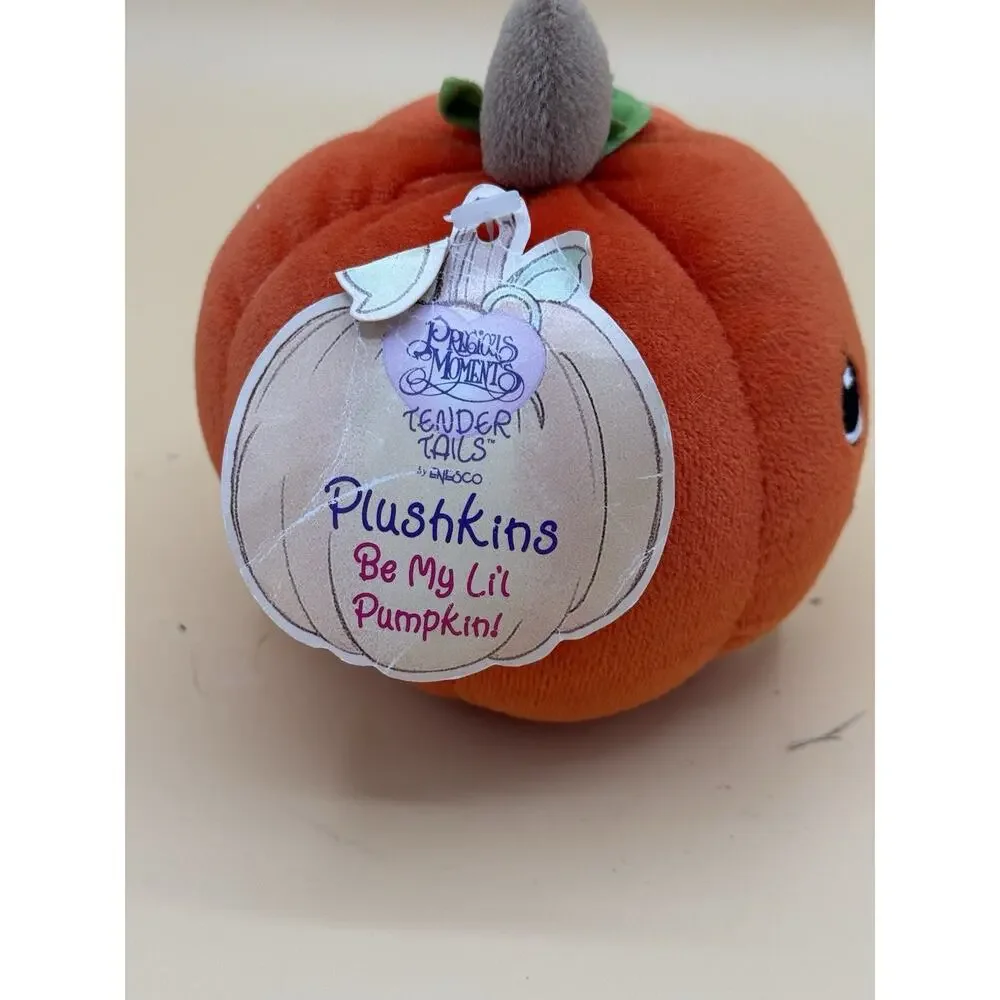 Precious Moments Tender Tails Plushkins Be My Lil Pumpkin Plush 1999